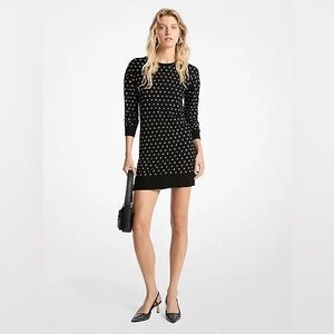 Michael Kors Black Grommet Sweater Dress